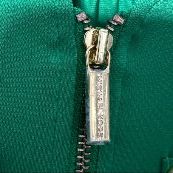 NWOT Michael Kors Green Medium 3/4 Sleeve Shirt - Picture 3 of 13